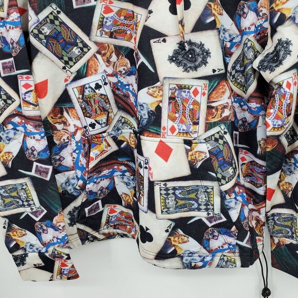 NWT Fresh Prince of Bel-Air Dogs Playing Poker Pullover Hooded Sweatshirt Medium - Picture 8 of 11